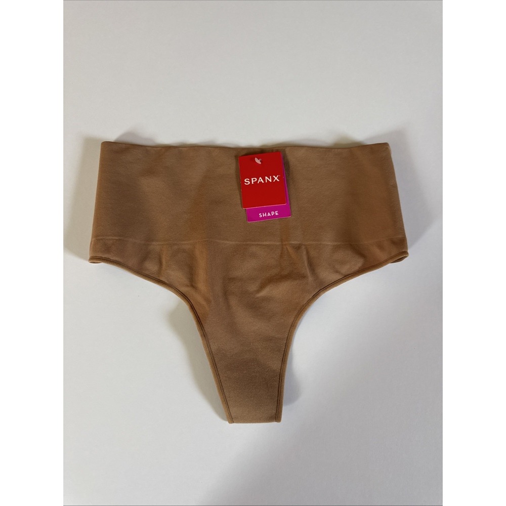 Spanx XL Everyday Shaping Panties Thong Naked 3.0 Brown SS0815 C4 NWT